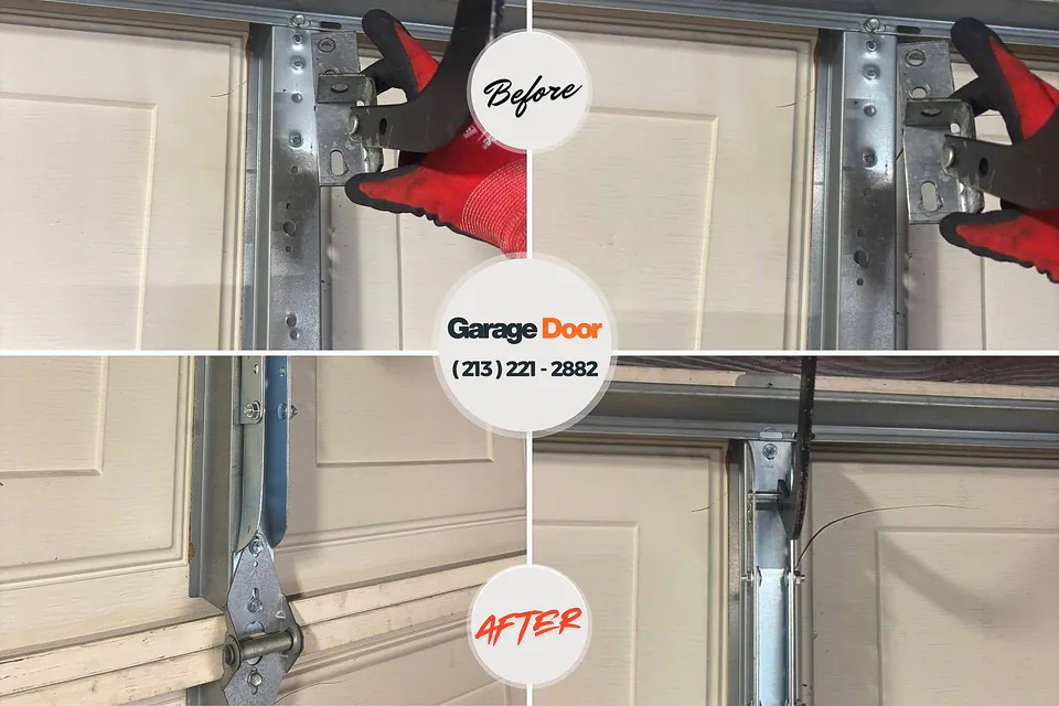 Before and after: garage door repair near me Hanna City